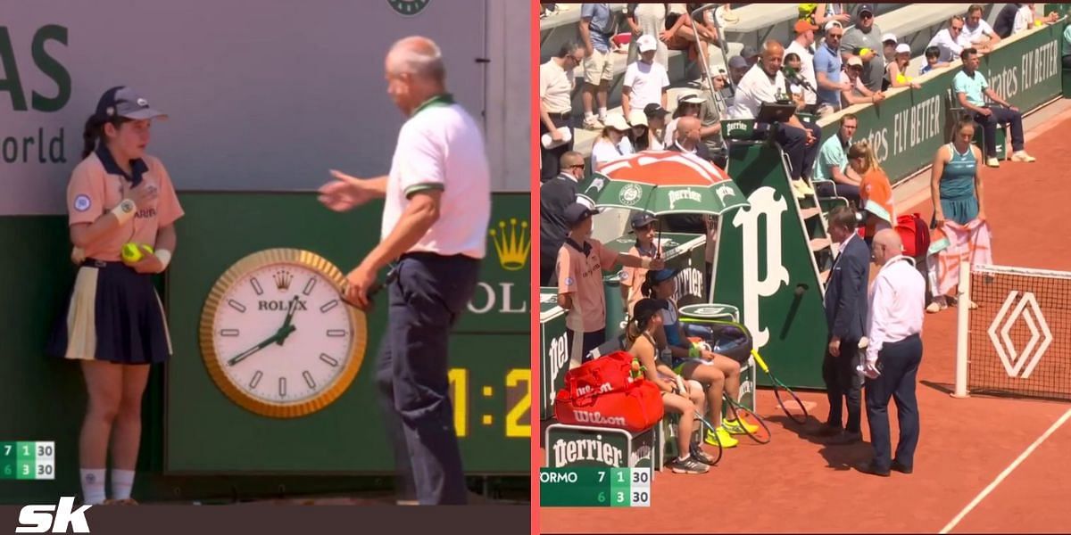 Controversy at French Open as ball girl cries after being hit