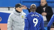 Tuchel (left) and Lukaku were at loggerheads at Stamford Bridge.
