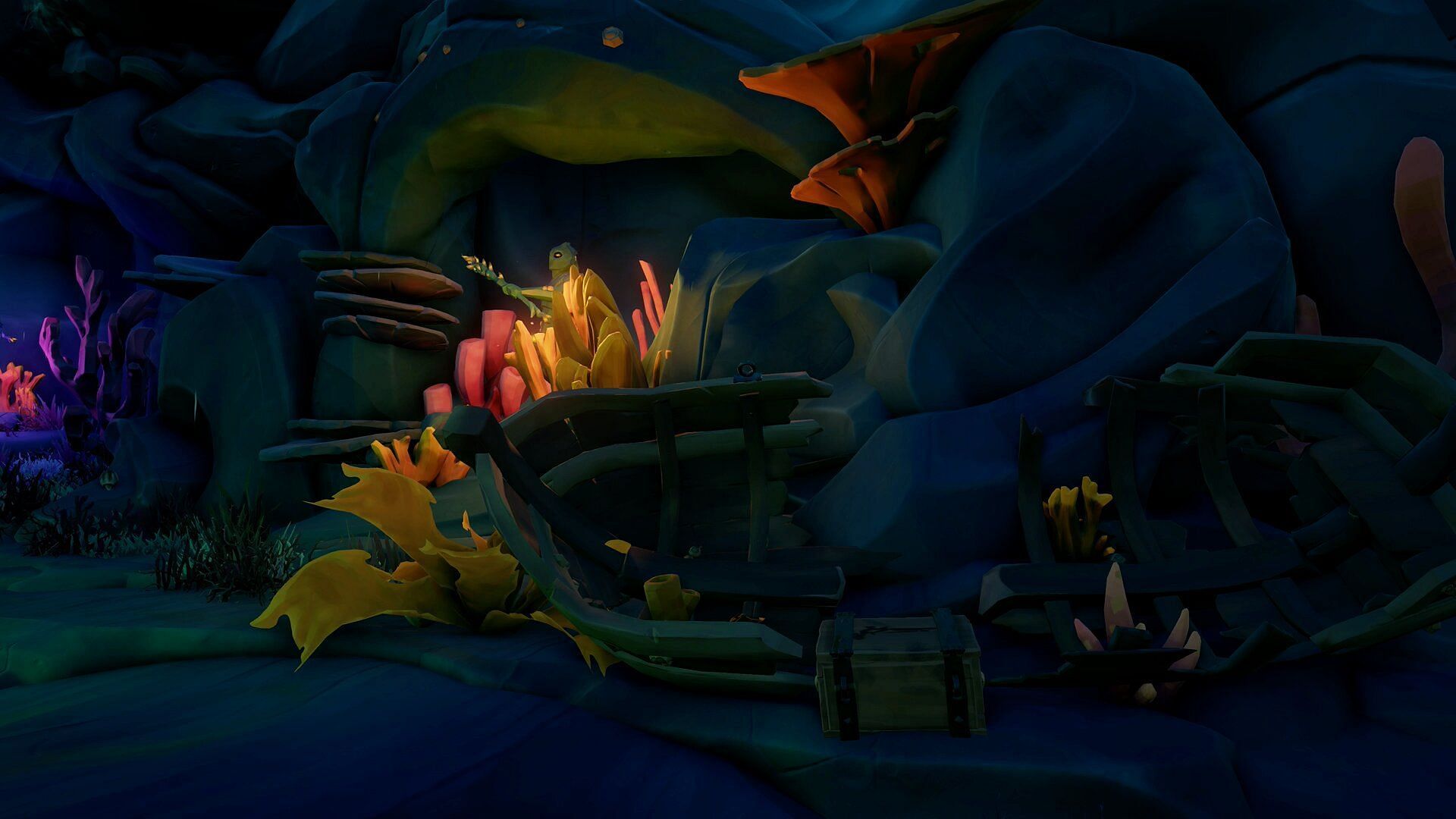 The journal is on the left side of the chest (Image via Sea of Thieves)