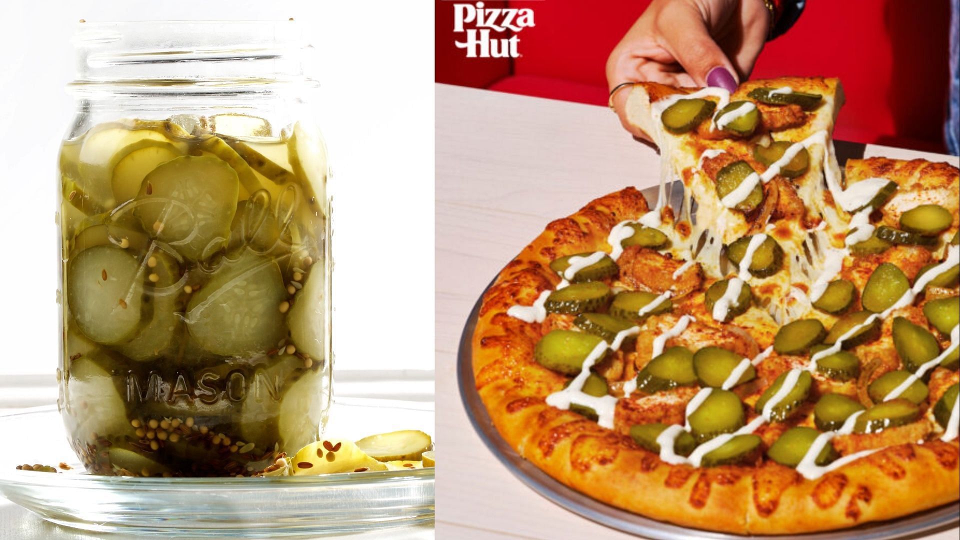 The new Pickle Pizza will be available at a single location between June 9 and June 11 (Image via Deb Lindsey/ Getty Images/ Pizza Hut)