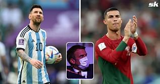 France President Emmanuel Macron chooses between Lionel Messi and Cristiano Ronaldo