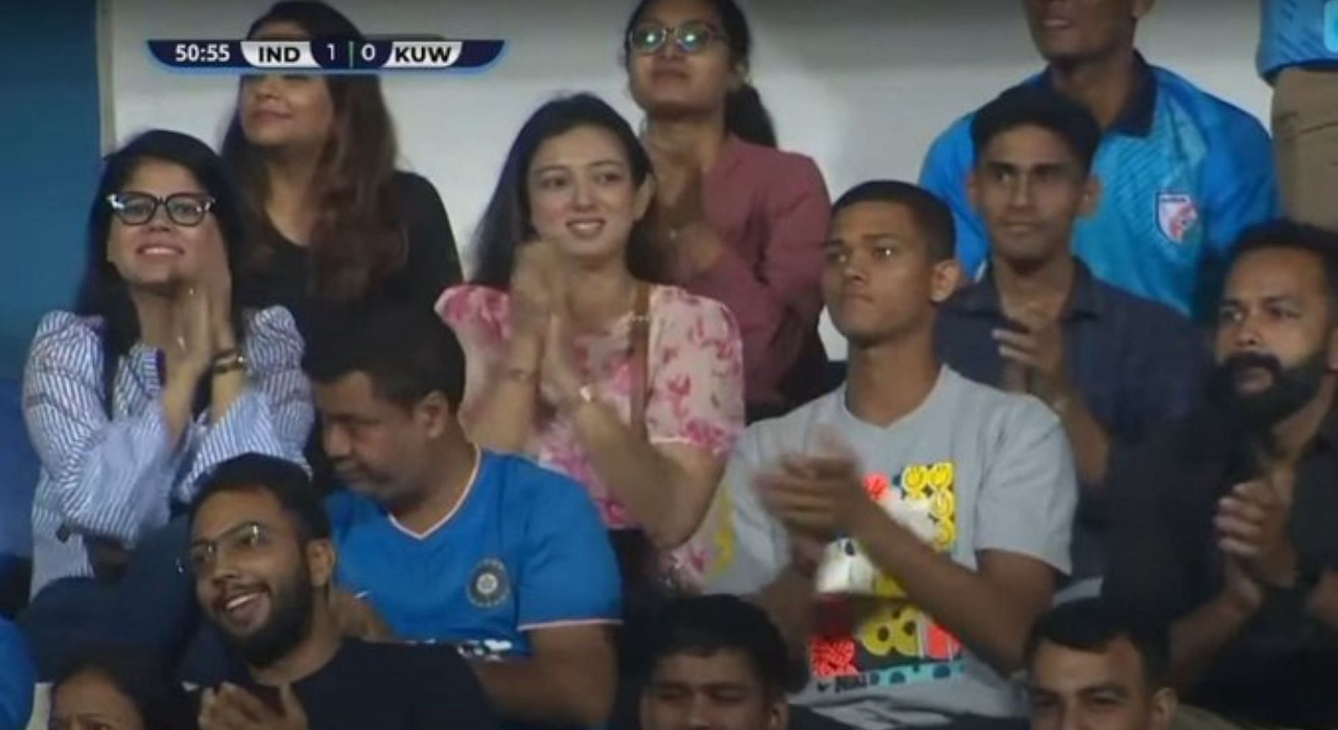 [Picture] Yashasvi Jaiswal attends the SAFF Championship game between ...