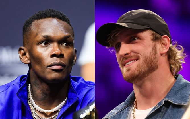 Israel Adesanya reacts to Logan Paul announcing him as an official PRIME athlete