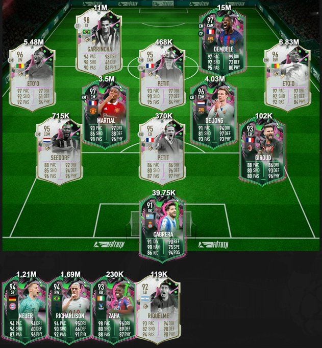 Team Roster Fifa EA Sports releases Shapeshifters Team 2 in FIFA 23, Garrincha and ...