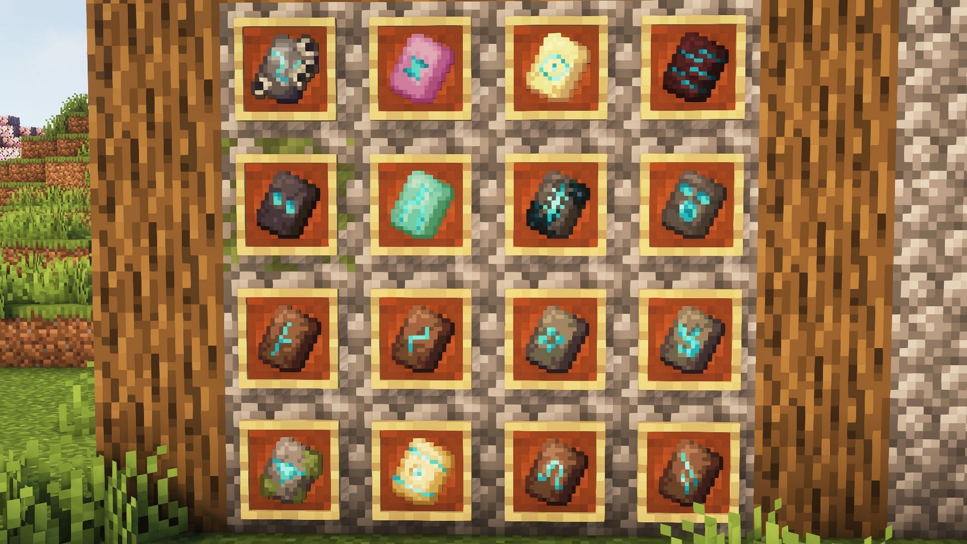 All armor trim templates in the game (Image via Mojang)
