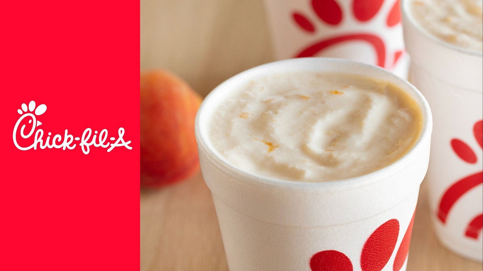 Peach Milkshake is returning to Chick-fil-A this June (Image via Chick-fil-A)