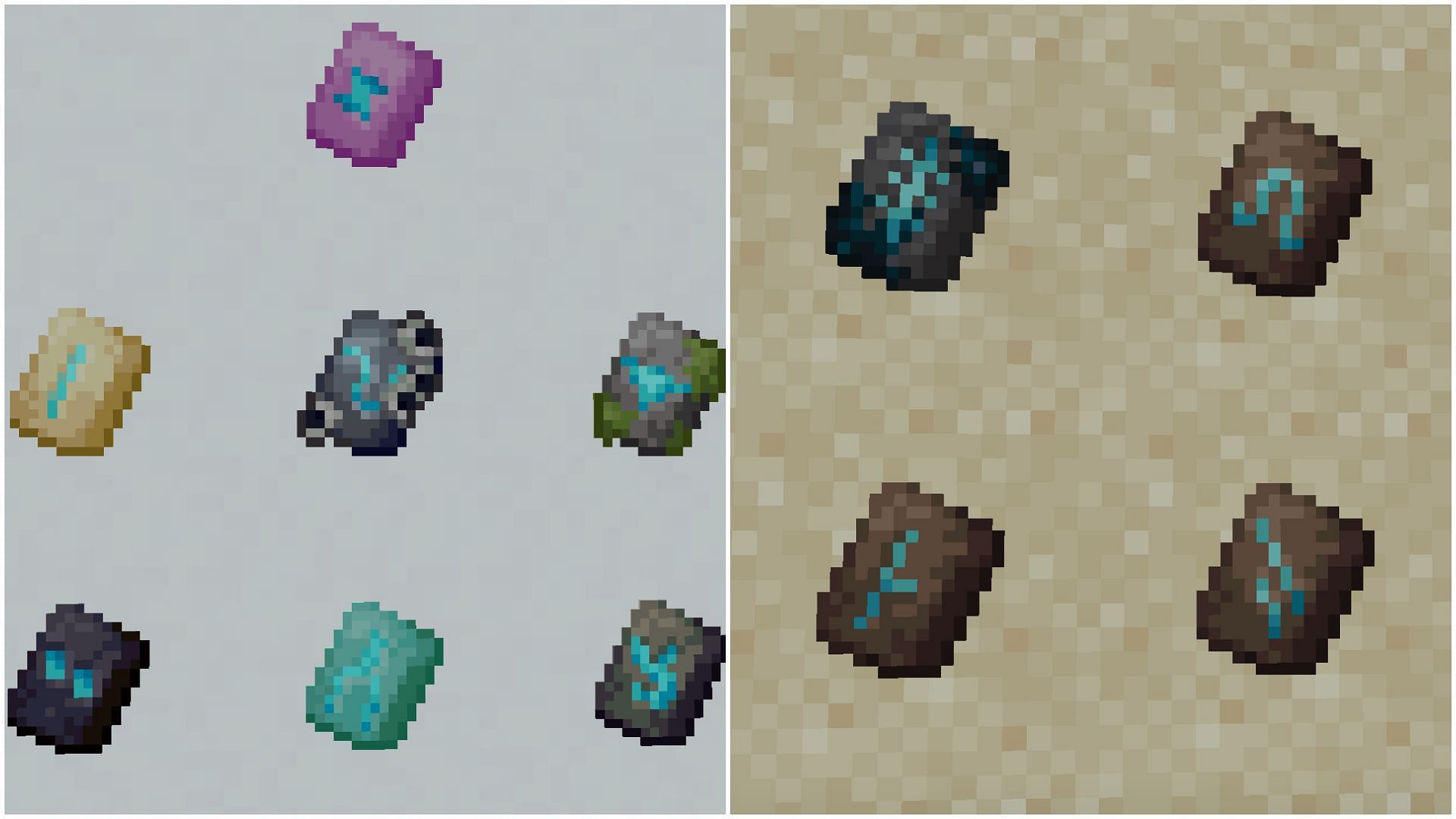 There are several armor trims in Minecraft 1.20 (Image via Mojang)