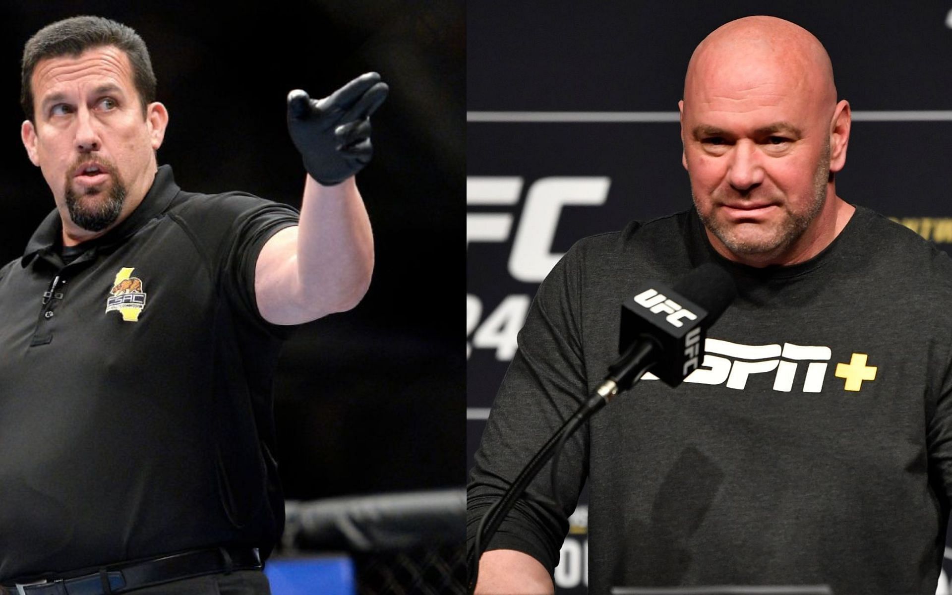 John McCarthy, Dana White (Image Courtesy - ESPN)