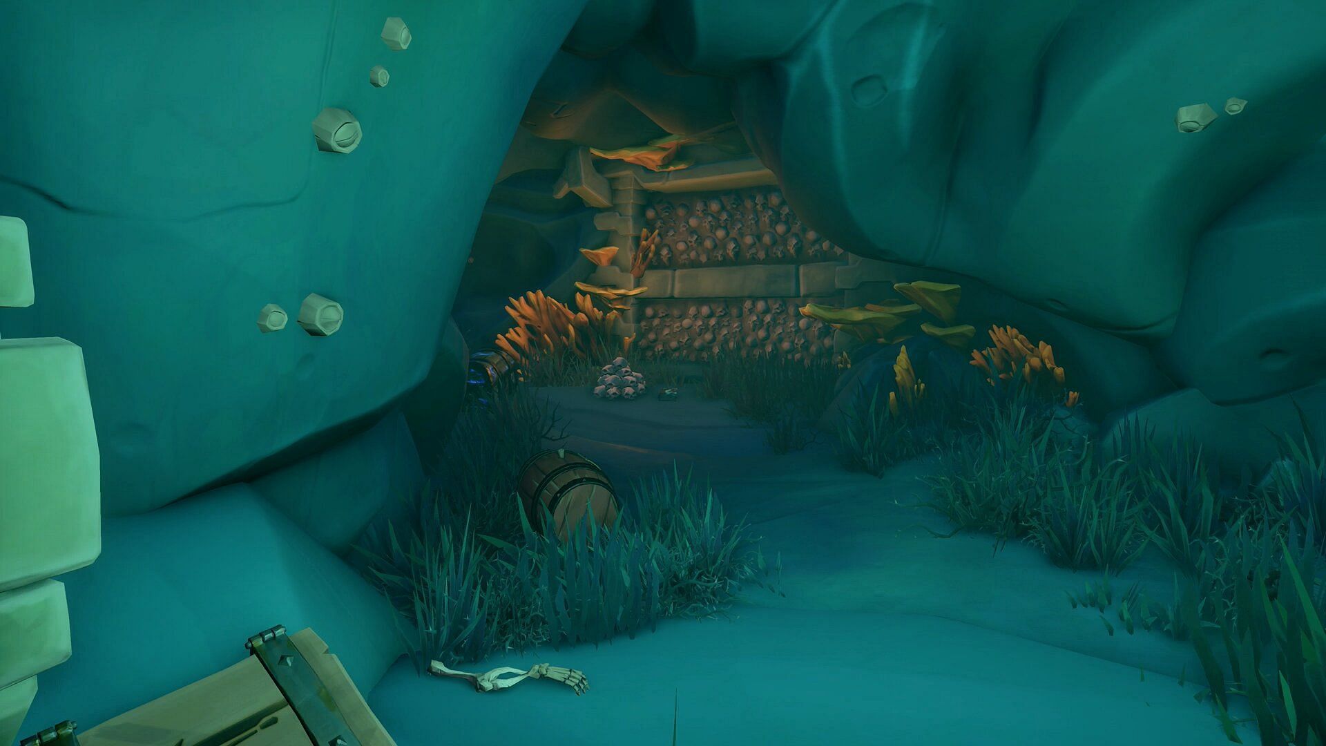 Look for a wall of skulls (Image via Sea of Thieves)