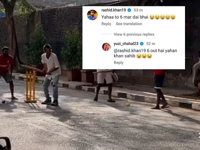 [Watch] Yuzvendra Chahal bats in gully cricket