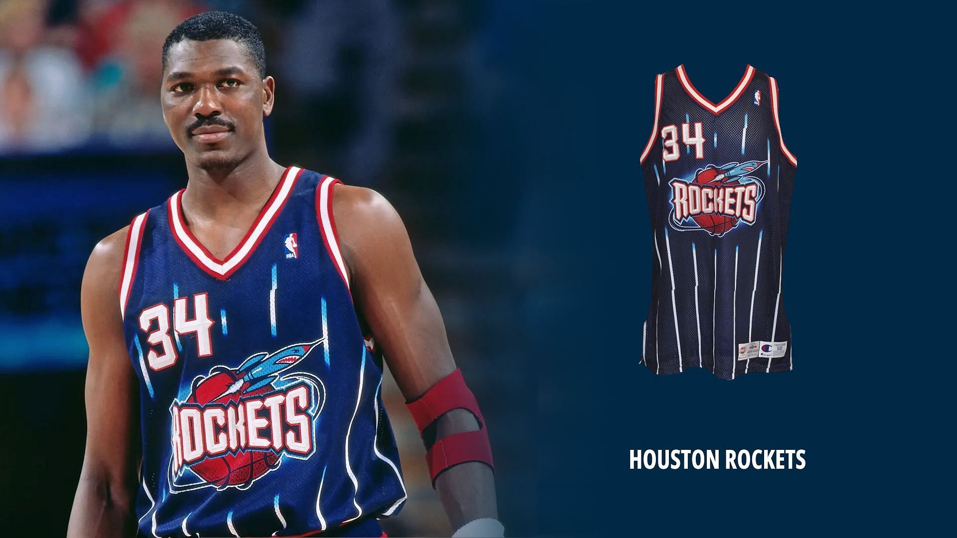 Houston Rockets had incredible jerseys after winning the championship in 1995