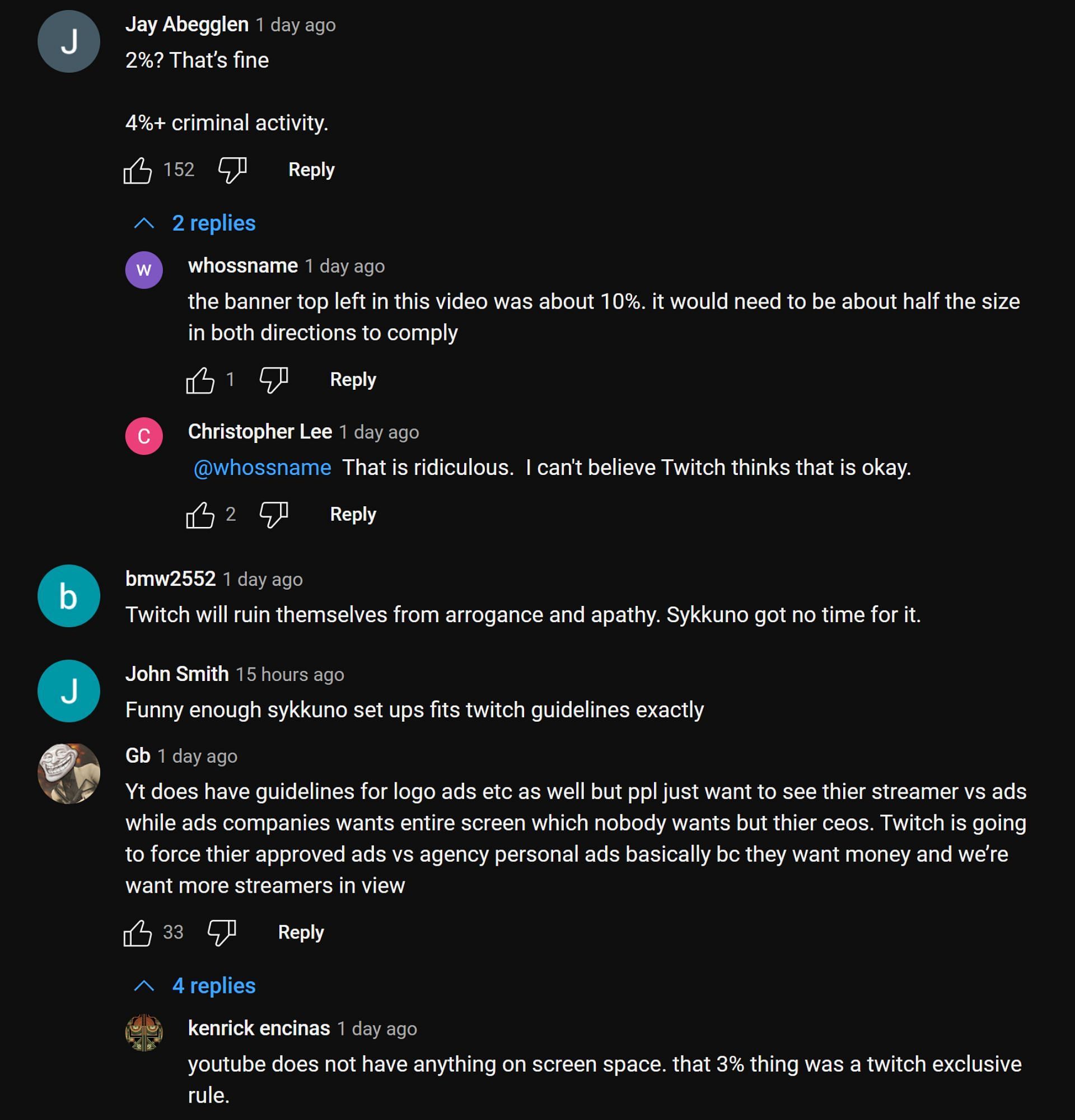 Fans sharing their thoughts on the streamer&#039;s clip (Image via Streamer Moments/YouTube)