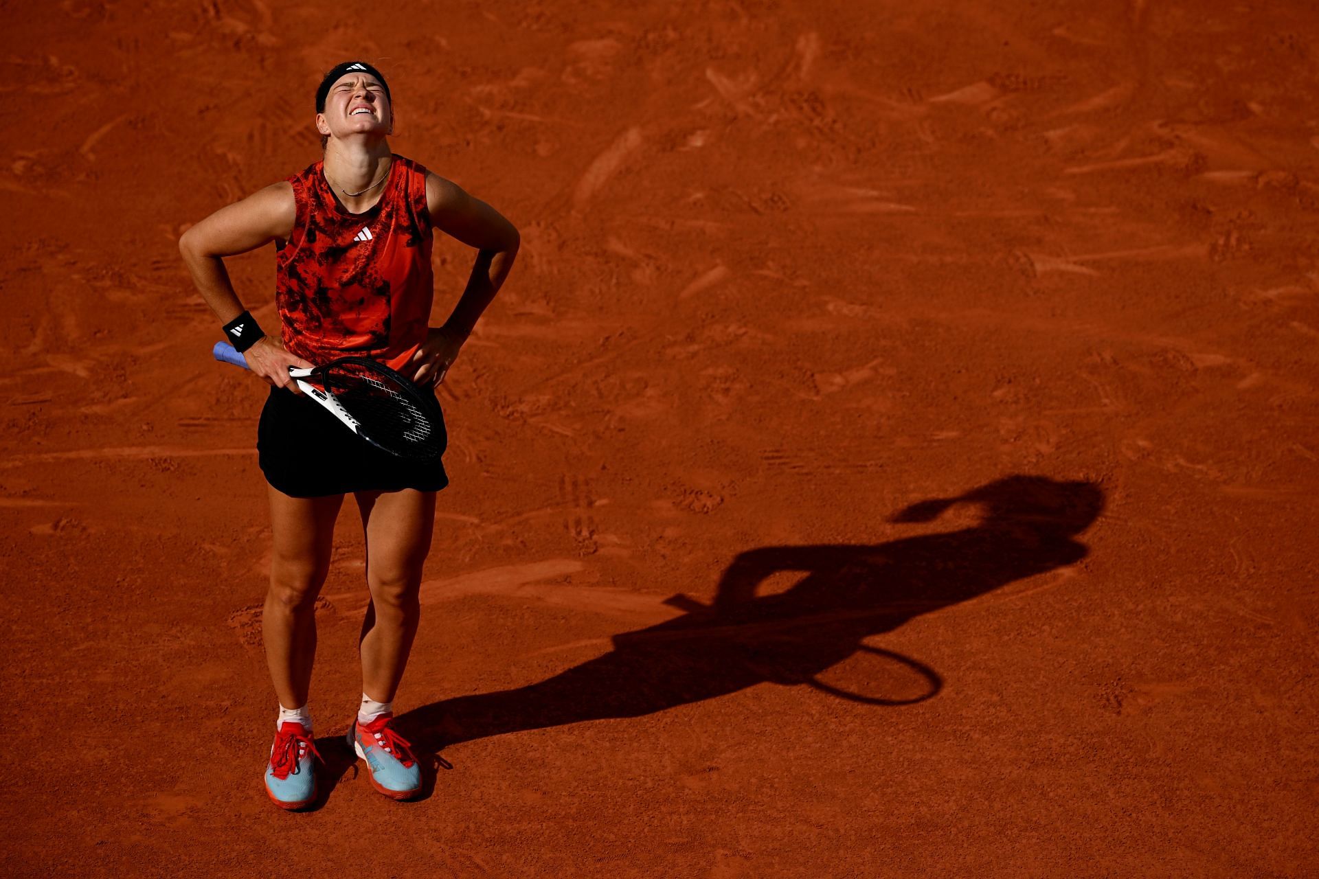 A dejected Muchova reflected on just how close she had come to a maiden Grand Slam win