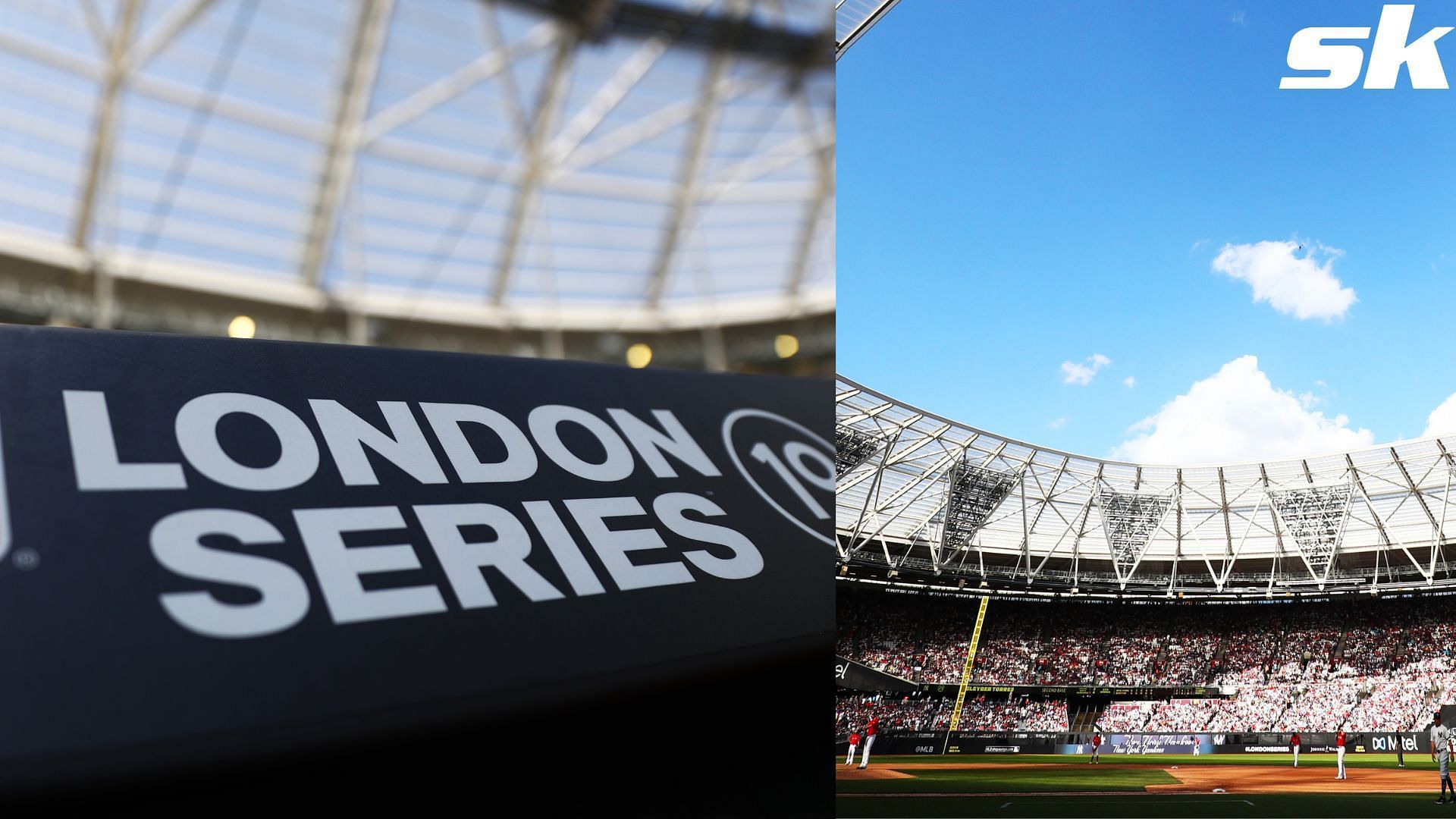 What are MLB London Series' field dimensions? London stadium