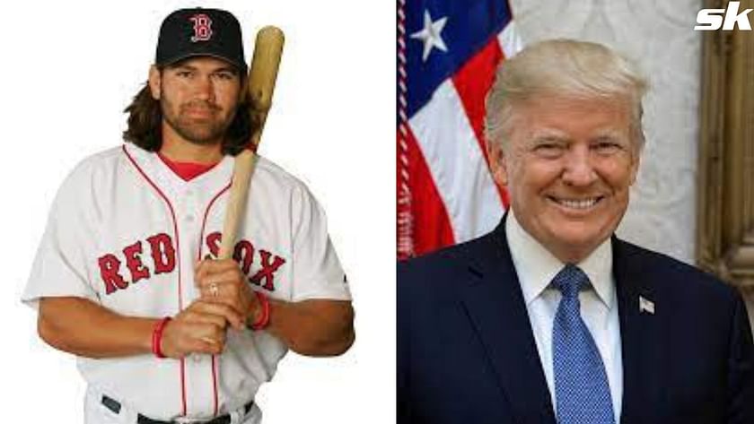 Ex-MLB star Johnny Damon sits in front row behind Donald Trump at