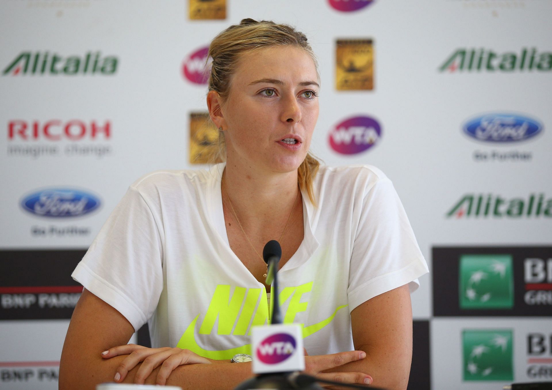 Maria Sharapova pictured at The Internazionali BNL d&#039;Italia 2015 - Day Eight