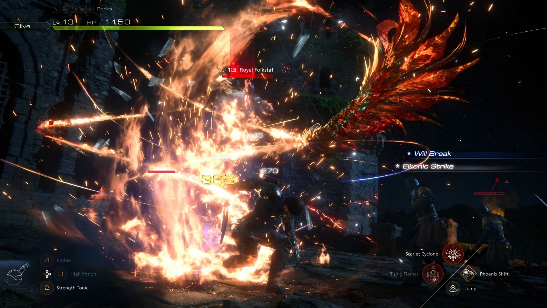 With the Phoenix ability, you can unleash fiery assaults on your enemies (Image via Square Enix)