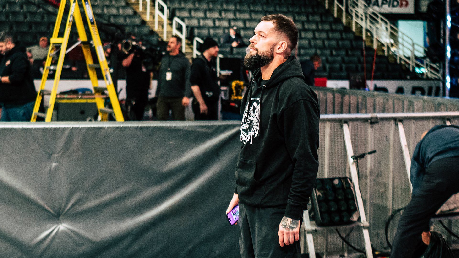 Finn Balor behind the scenes