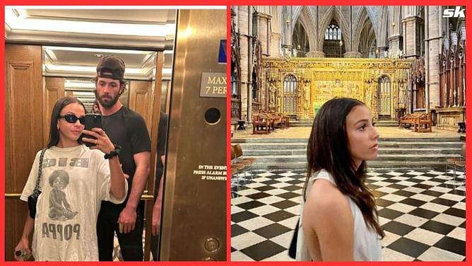 In Photos: Dansby Swanson's wife Mallory Pugh cheers on Chicago Cubs star as he faces off against rivals Cardinals in MLB London Series