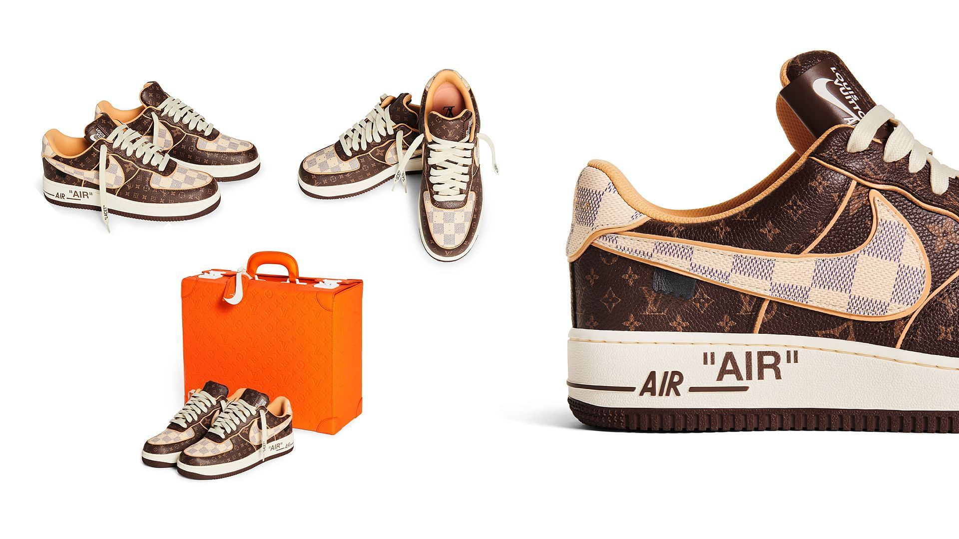 Sotheby's x Nike x Louis Vuitton Air Force 1 Damier sneaker auction:  Where to get, bids, and more details explored
