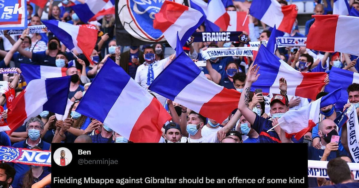 Kylian Mbappe starts for France against Gibraltar