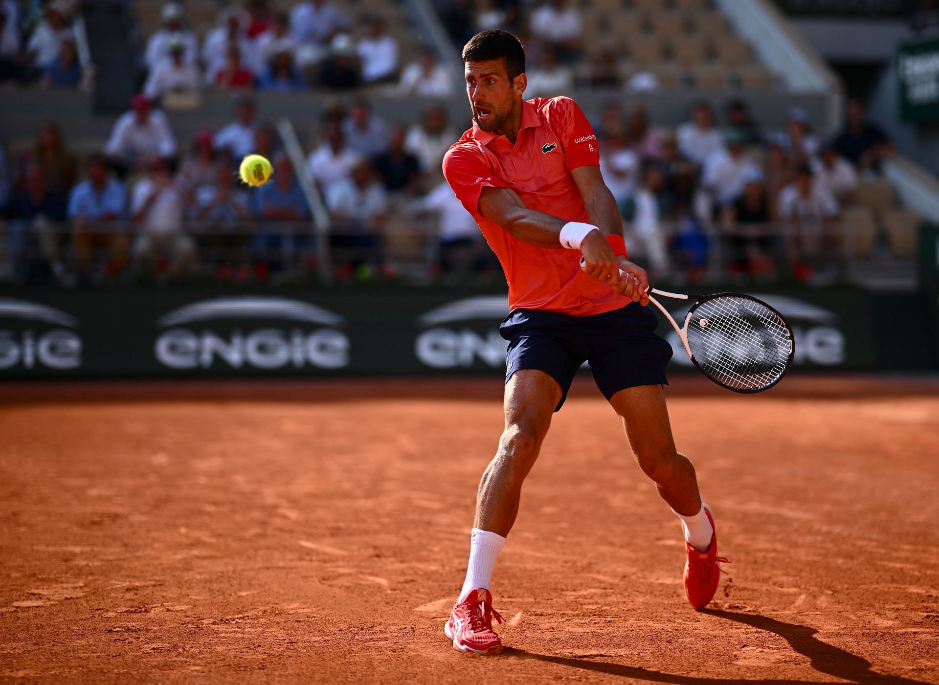 Novak Djokovic at the 2023 French Open