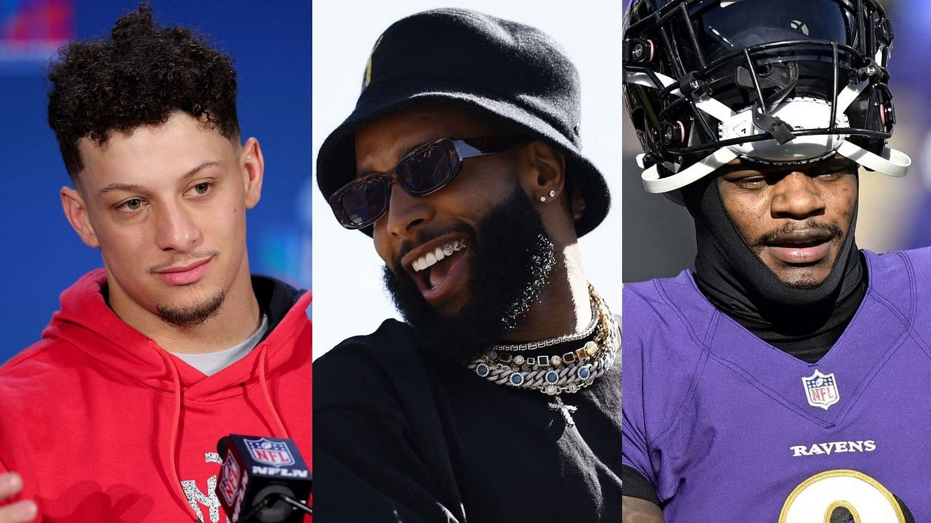 Patrick Mahomes, Odell Beckham Jr, Lamar Jackson