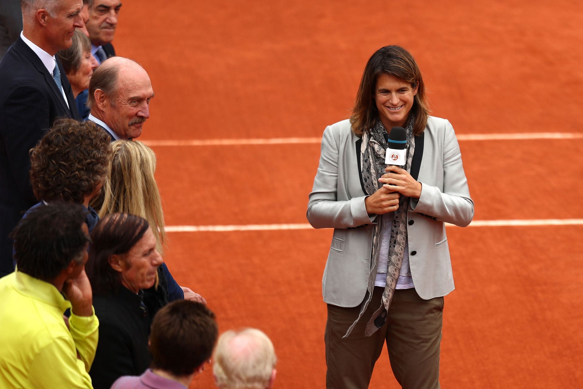 Amelie Mauresmo pictured at the 2016 French Open - Day Fourteen.
