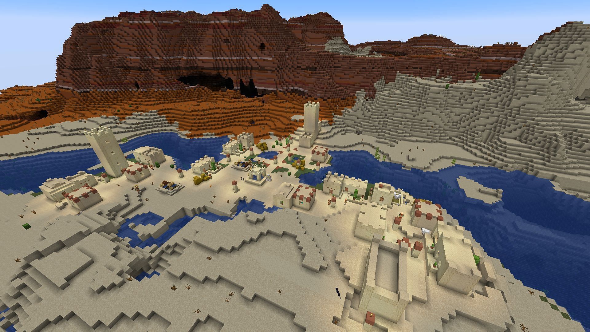 This seed may serve as an archeologist&#039;s paradise for players who are willing to travel (Image via Mojang)