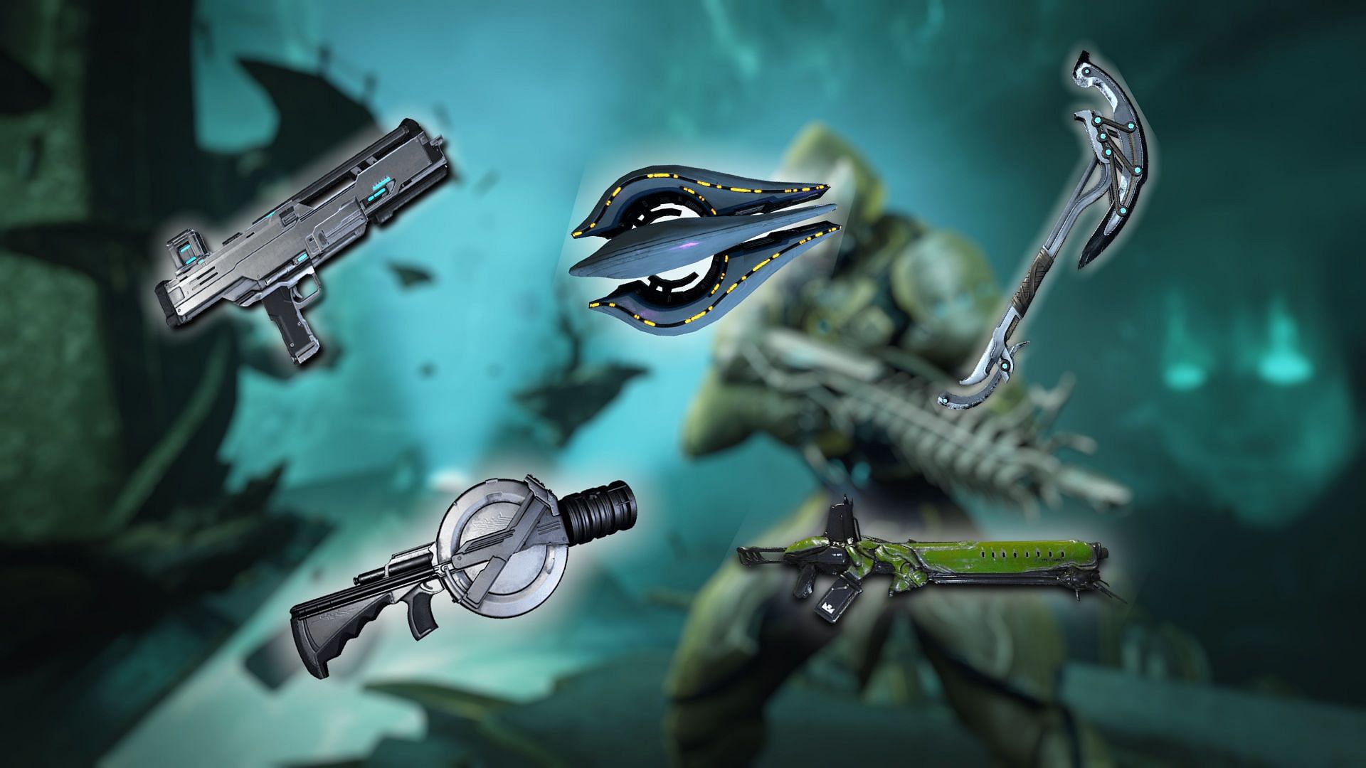Five weapons in Warframe that might be getting an Incarnon mode (image via Digital Extremes)