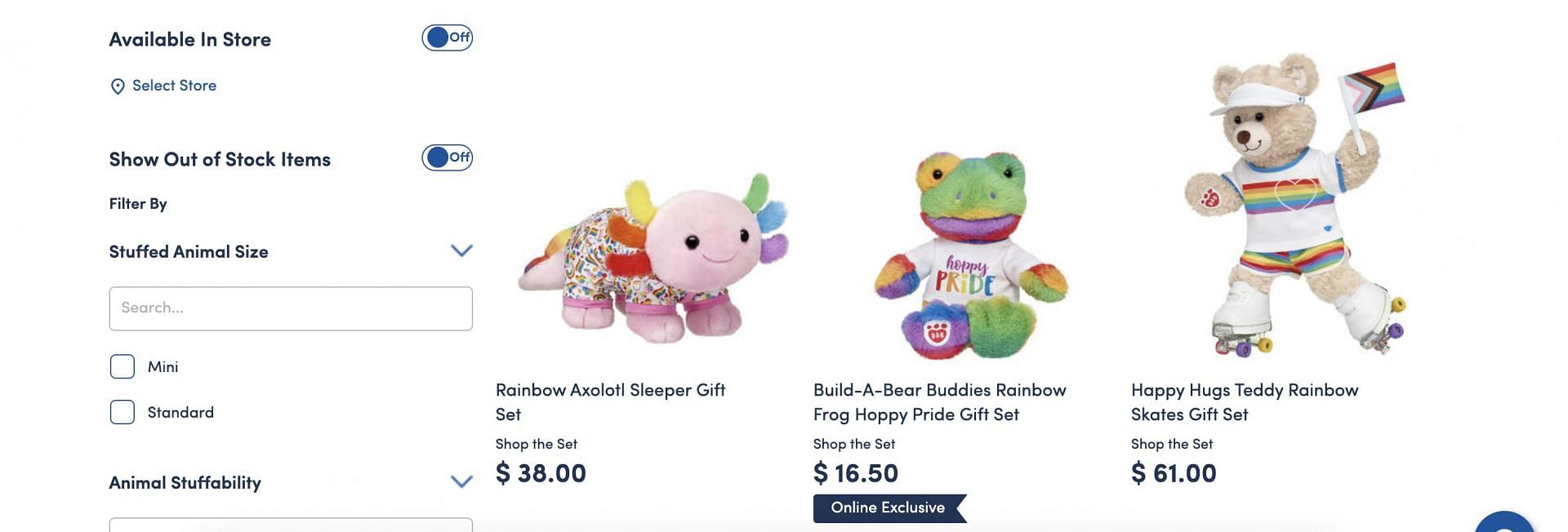 Build A Bear comes under fire for launching Pride Merchandise. (Image via Build-A-Bear)