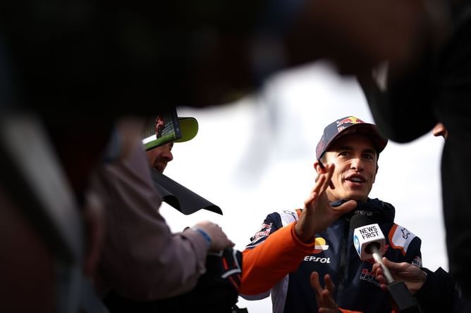 Marc Marquez with a cracked rib 'not ready to push' the Honda again in Assen
