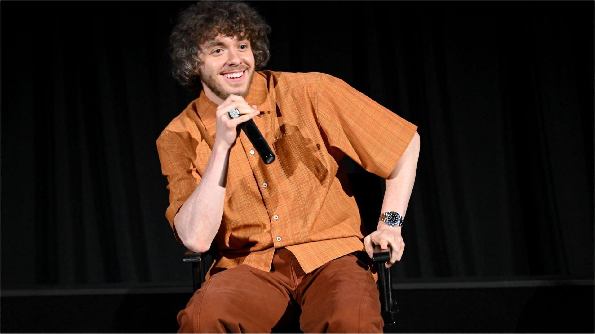 Jack Harlow wore a black bonnet in an event which was not praised by the public (Image via Noam Galai/Getty Images)