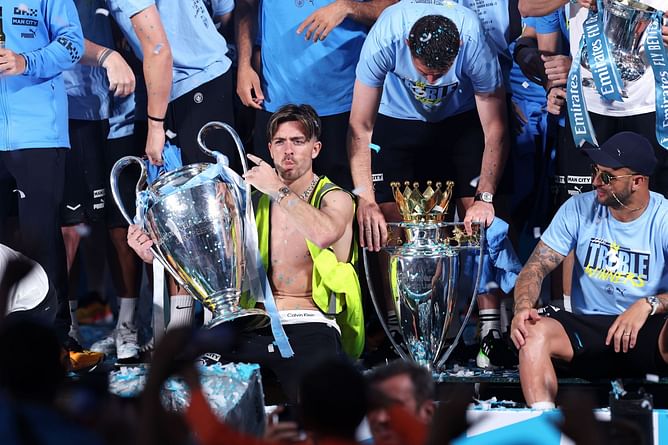 "That's not a good image" - Social behavior expert slams Jack Grealish for antics at Manchester City treble celebrations
