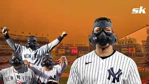 "The Yankees plan on giving fans a free Yankee themed gas mask" - MLB twitter commentator pokes fun at apocalyptic smoke scenes in the Bronx