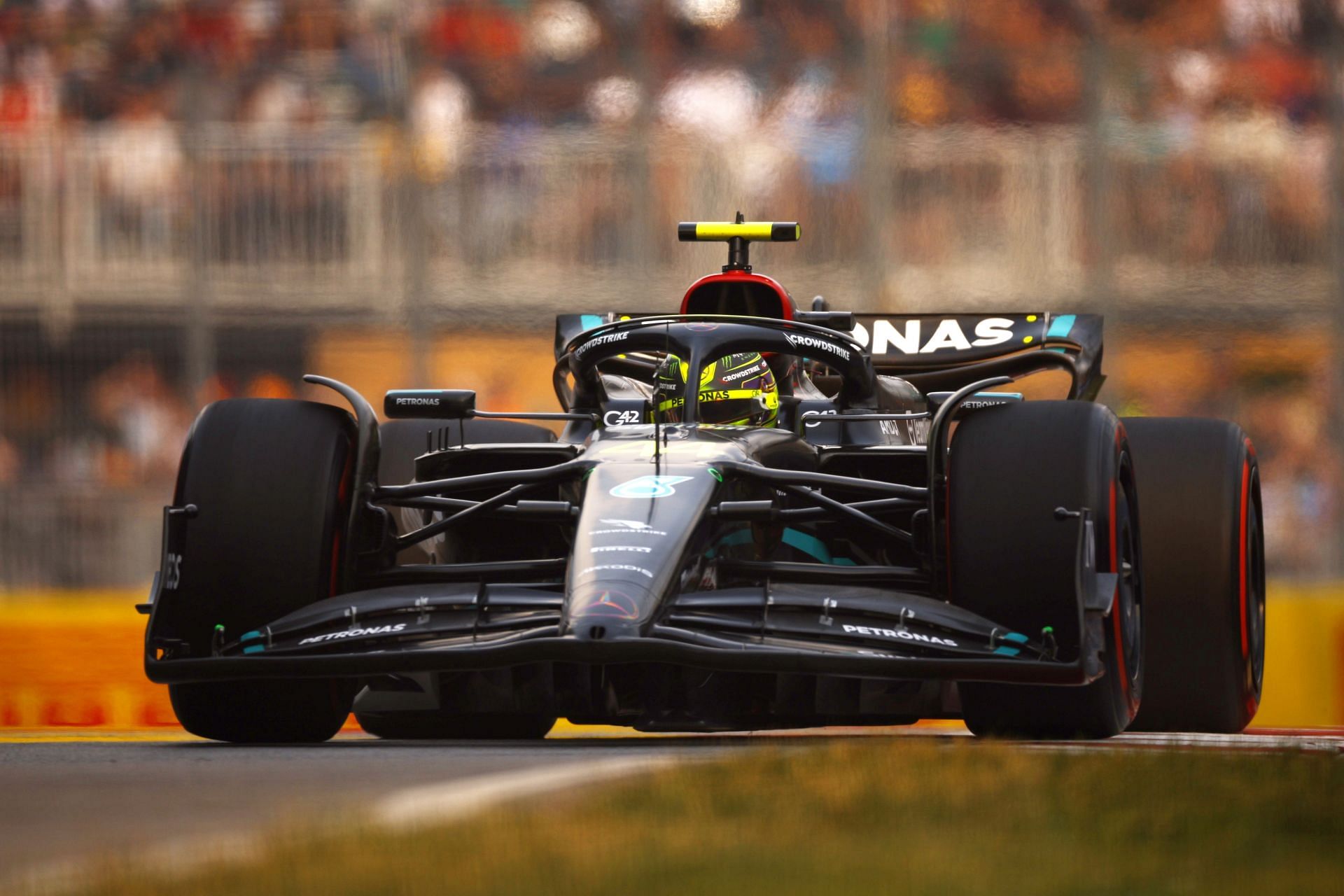 Lewis Hamilton the Practice session