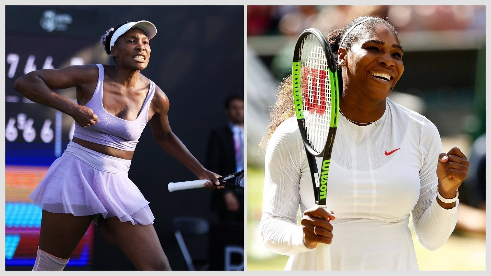 Venus Williams (L) and Serena Williams (R)