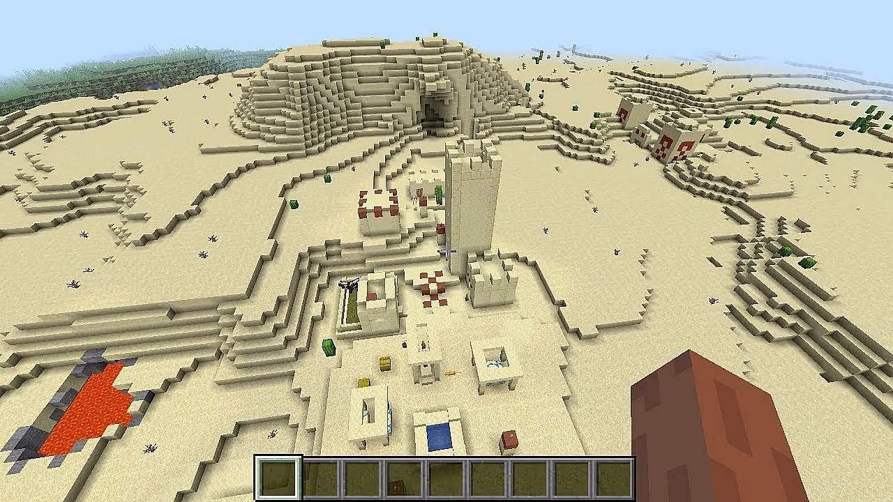 Desert Temple and Village Seed: