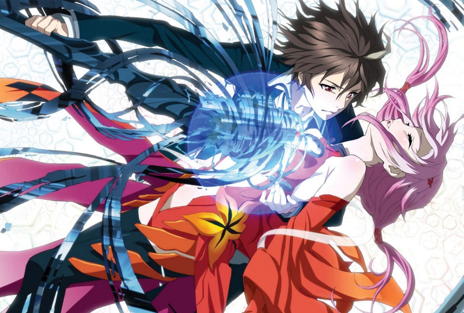 Shuu and Inori in Guilty Crown (Image via Production I.G.)