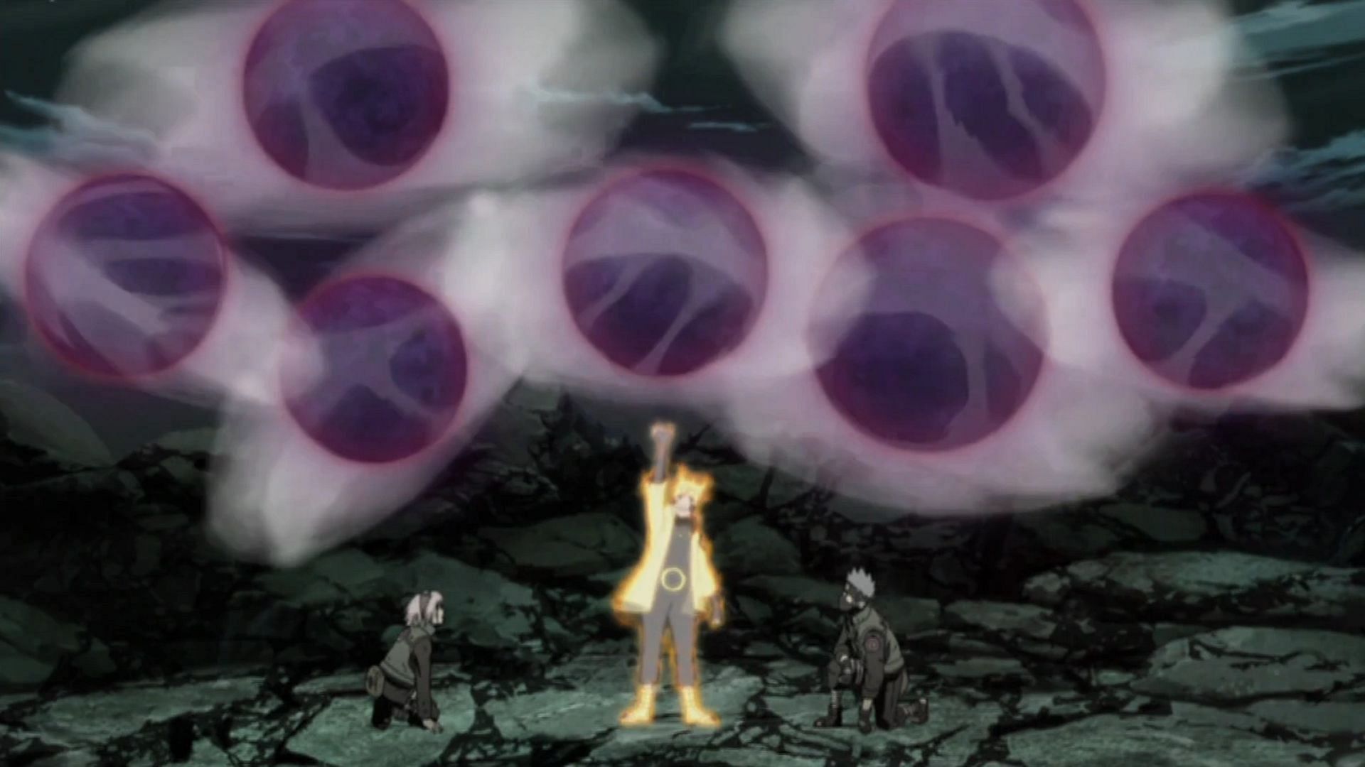 Six Paths Sage Mode empowers Rasenshuriken on a whole different level (Image via Studio Pierrot, Naruto)