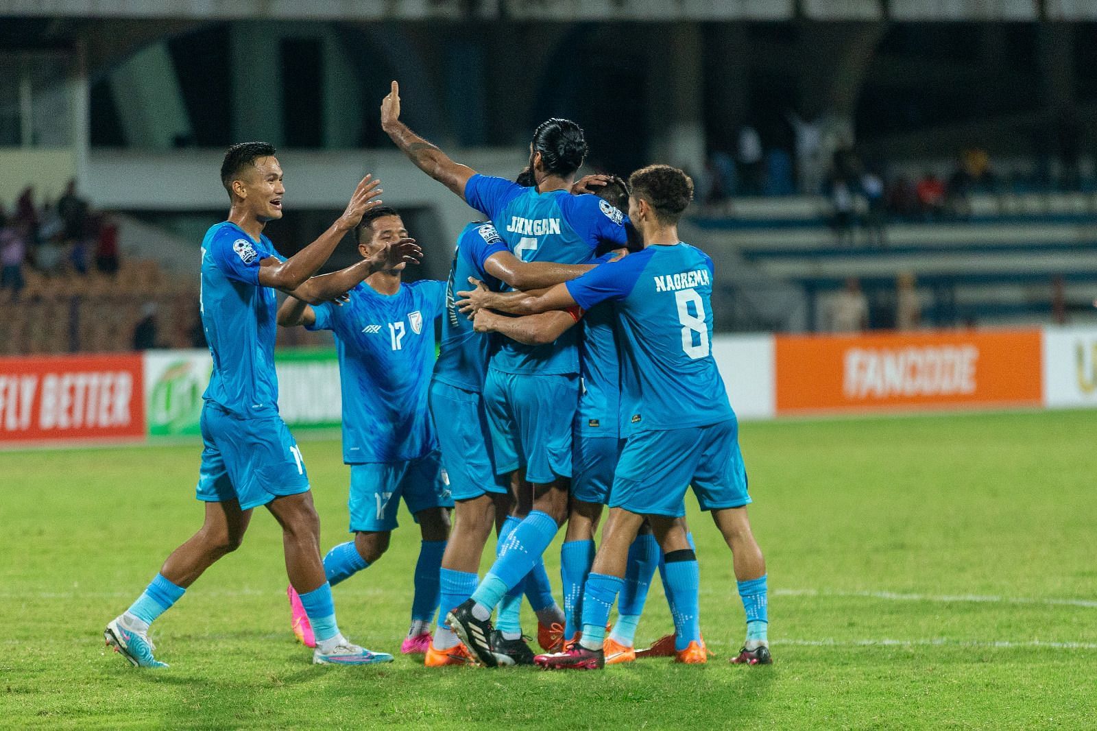 India drew Kuwait 1-1 to move into the semifinals of the SAFF Championship (Image courtesy: AIFF Media)