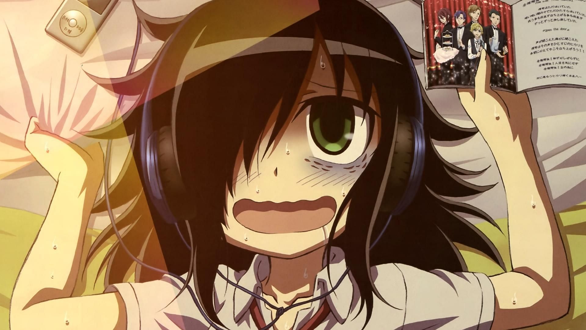 A still from Watamote featuring the main character (Image via SILVER LINK.)