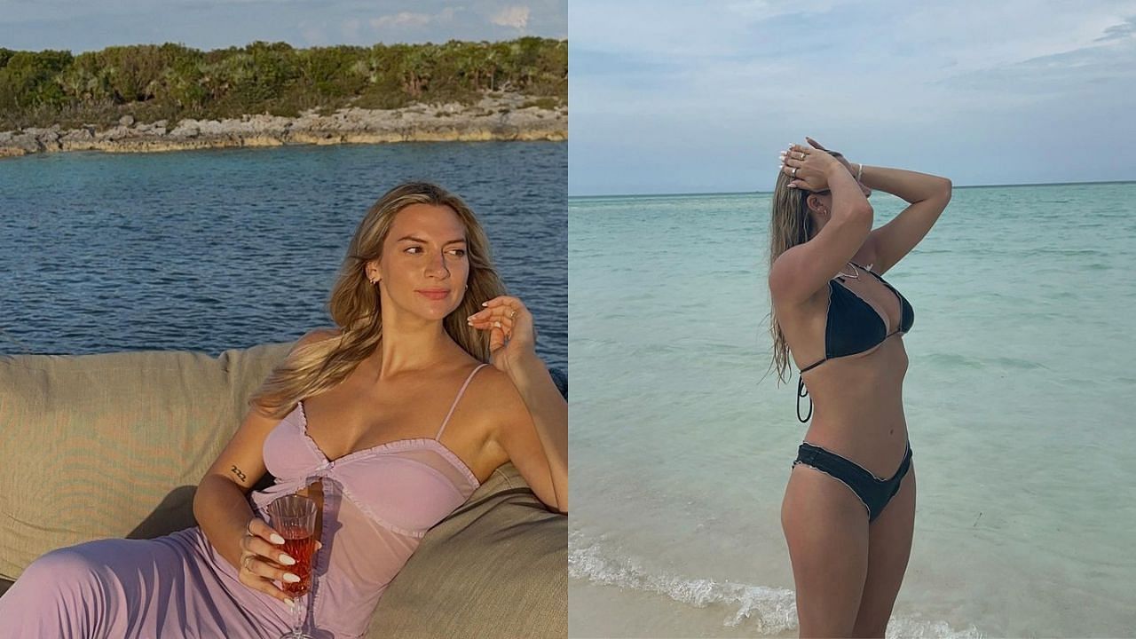 Allison Kuch recently vacationed in the Bahamas without husband Isaac Rochell - images via Instagram