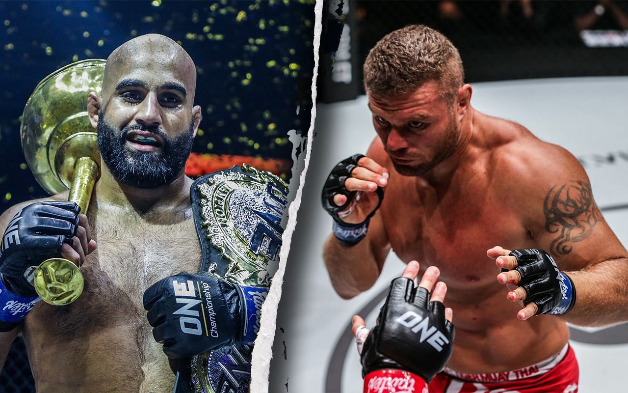 Arjan Bhullar and Anatoly Malykhin. [Image: ONE Championship]