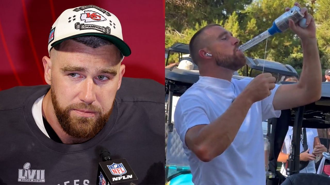 Travis Kelce was recently spotted at a celebrity golf tournament