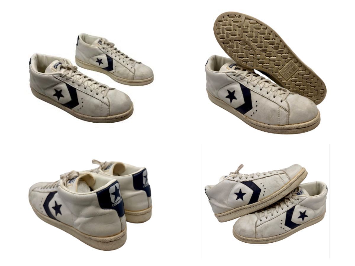 Michael Jordan&rsquo;s 1983 Pan American Games Converse sneaker auction is presented by Grey Flannel auction (Image via Sportskeeda)