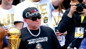 “He became the Lakers daddy!” – Michael Malone gets wild introduction from Vic Lombardi at Nuggets' championship parade