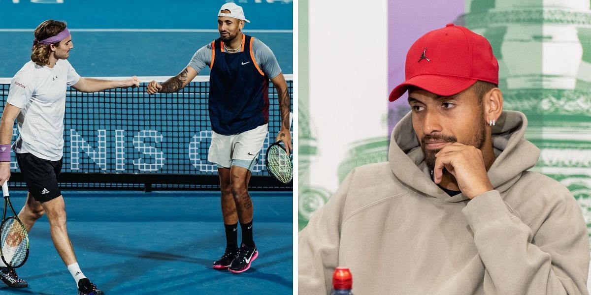 Stefanos Tsitsipas and Nick Kyrgios were embroiled in a feud after their 2022 Wimbledon encounter