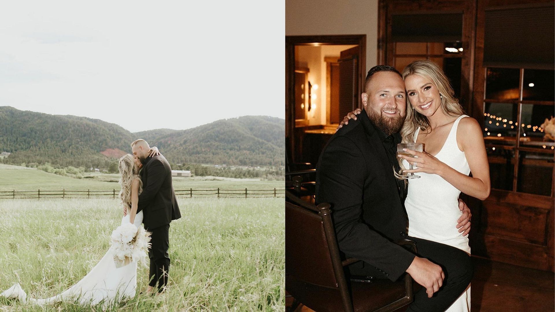 Dalton Riser and wife celebrate their first anniversary. 