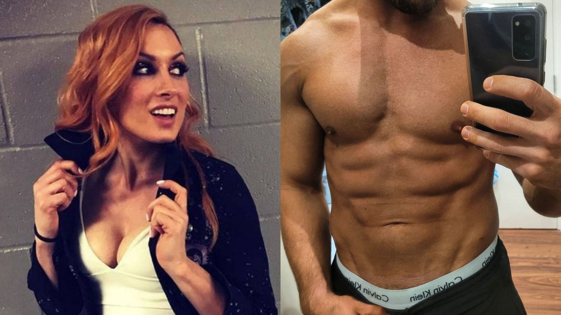 WWE Superstars Becky Lynch (left) and JD McDonagh (right)
